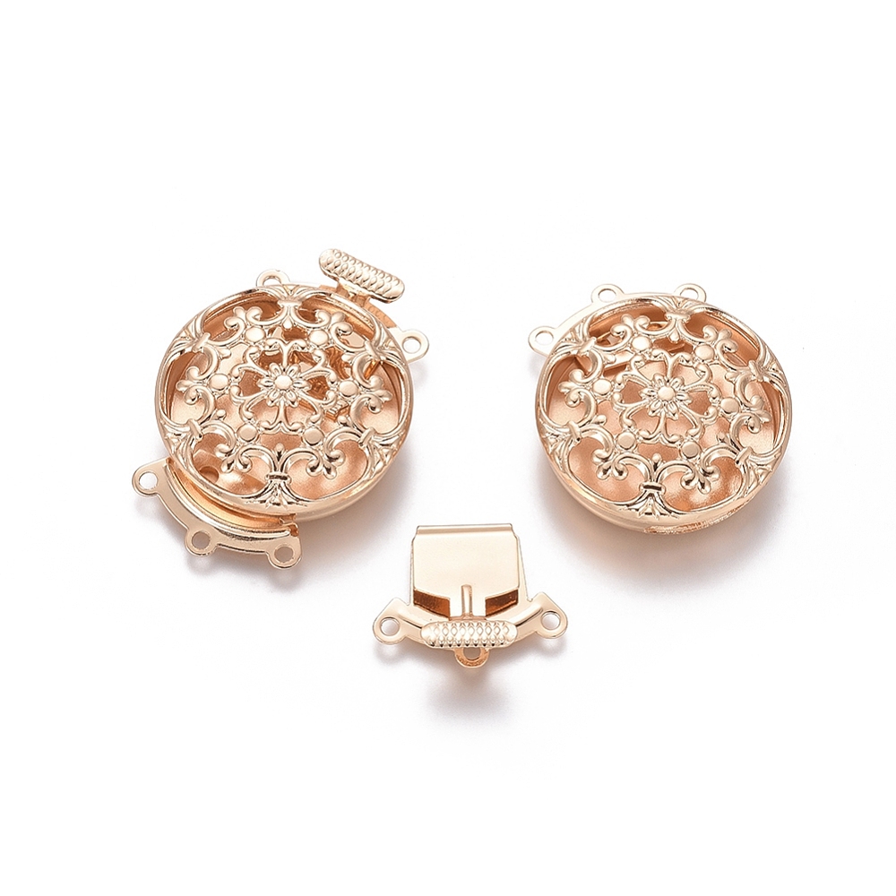 Jewelry Making Box - 10 Sets Brass Flower Multi-Strand Box