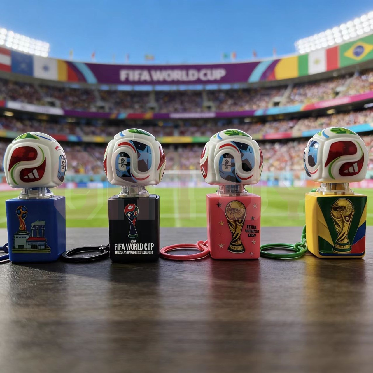 Jewelry Making For Adults - 2026 FIFA Light Up Sound Keychain