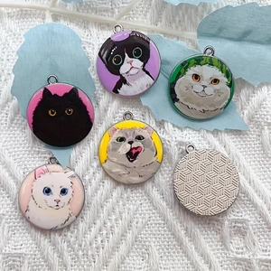10pcs cartoon animal cat ename - Jewelry Making For Birthday Party 评论和价格