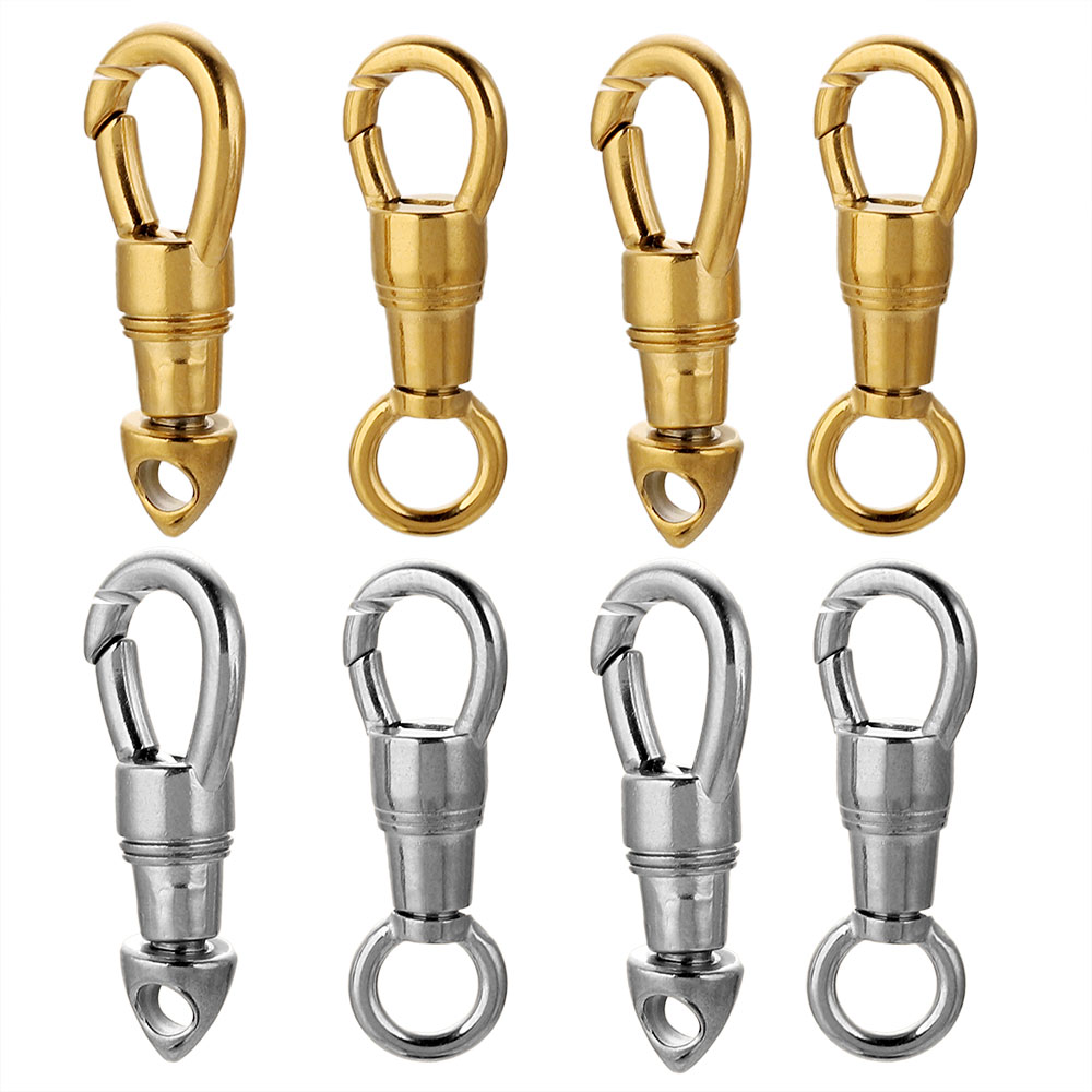 2pcs/lot Stainless Steel Bag K - Lobster Clasp Silver 评论和价格
