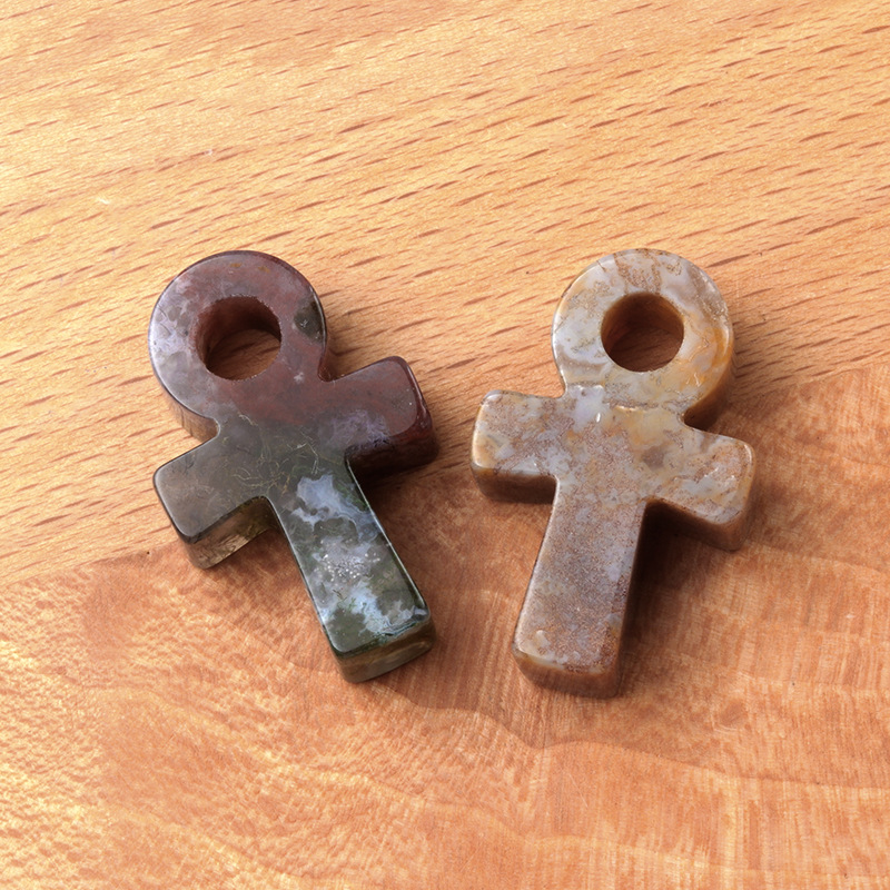 Colorful Agate Ankh Cross Pend - Jewelry Making Michaels 评论和价格