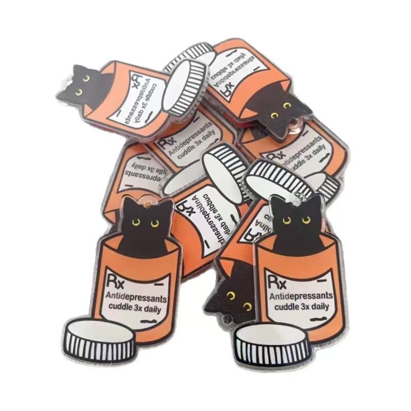 10pcs acrylic medicine cat pen - Jewelry Making For Birthday Party 评论和价格