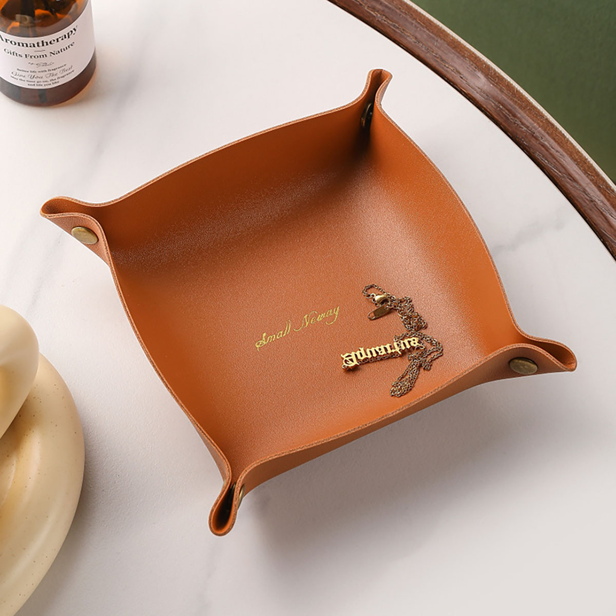 Nordic Style Leather Storage T - Jewelry Making Box 评论和价格