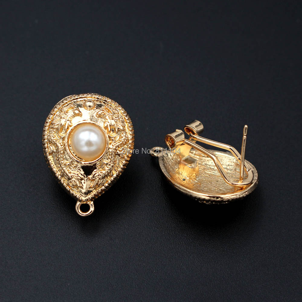 10pair Stud Clip Earrings Post - Jewelry Making Dubai 评论和价格