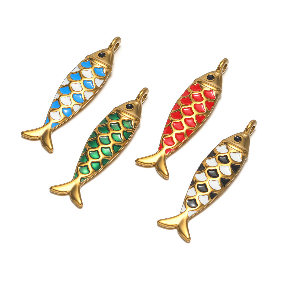 4pcs Stainless Steel Enamel So - Jewelry Making For Kids 评论和价格