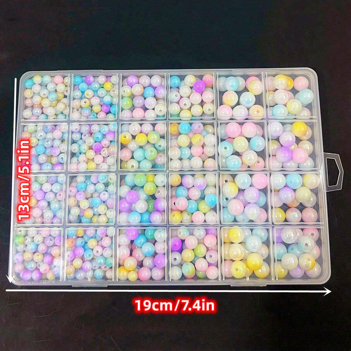 800pcs/24 grid set box 6mm/8mm - Jewelry Making For Birthday Party 评论和价格