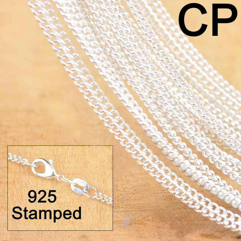 10PCS Hot Sale 18 Inch 925 Ste - Lobster Clasp Silver 评论和价格
