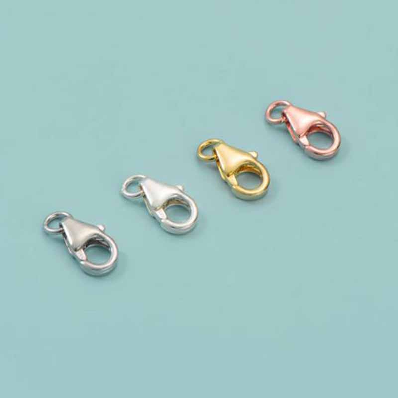 2pcs Genuine Real Pure Solid 9 - Lobster Clasp Silver 评论和价格