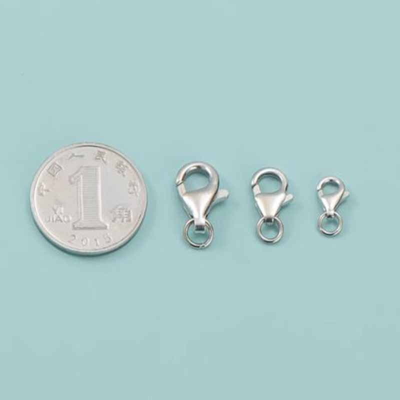 2pcs Genuine Real Pure Solid 9 - Lobster Clasp Silver 评论和价格