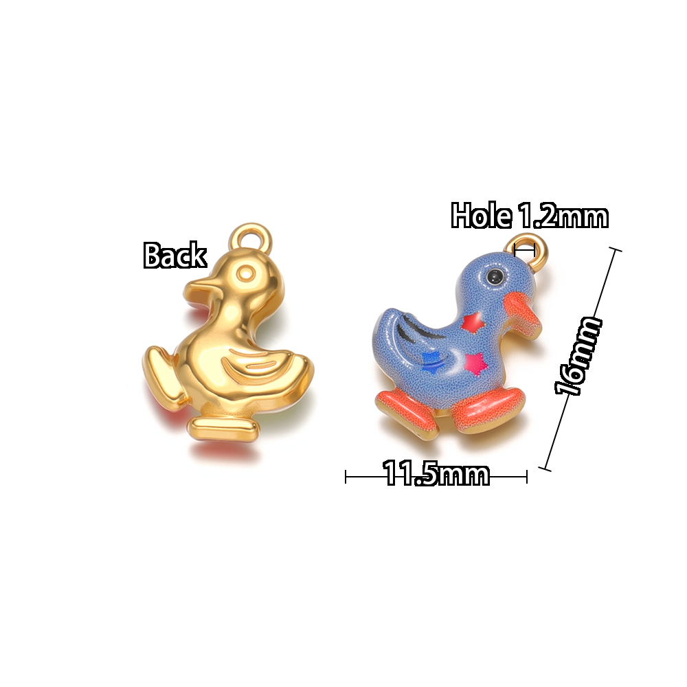 4pcs Stainless Steel Enamel Cu - Jewelry Making For Kids 评论和价格