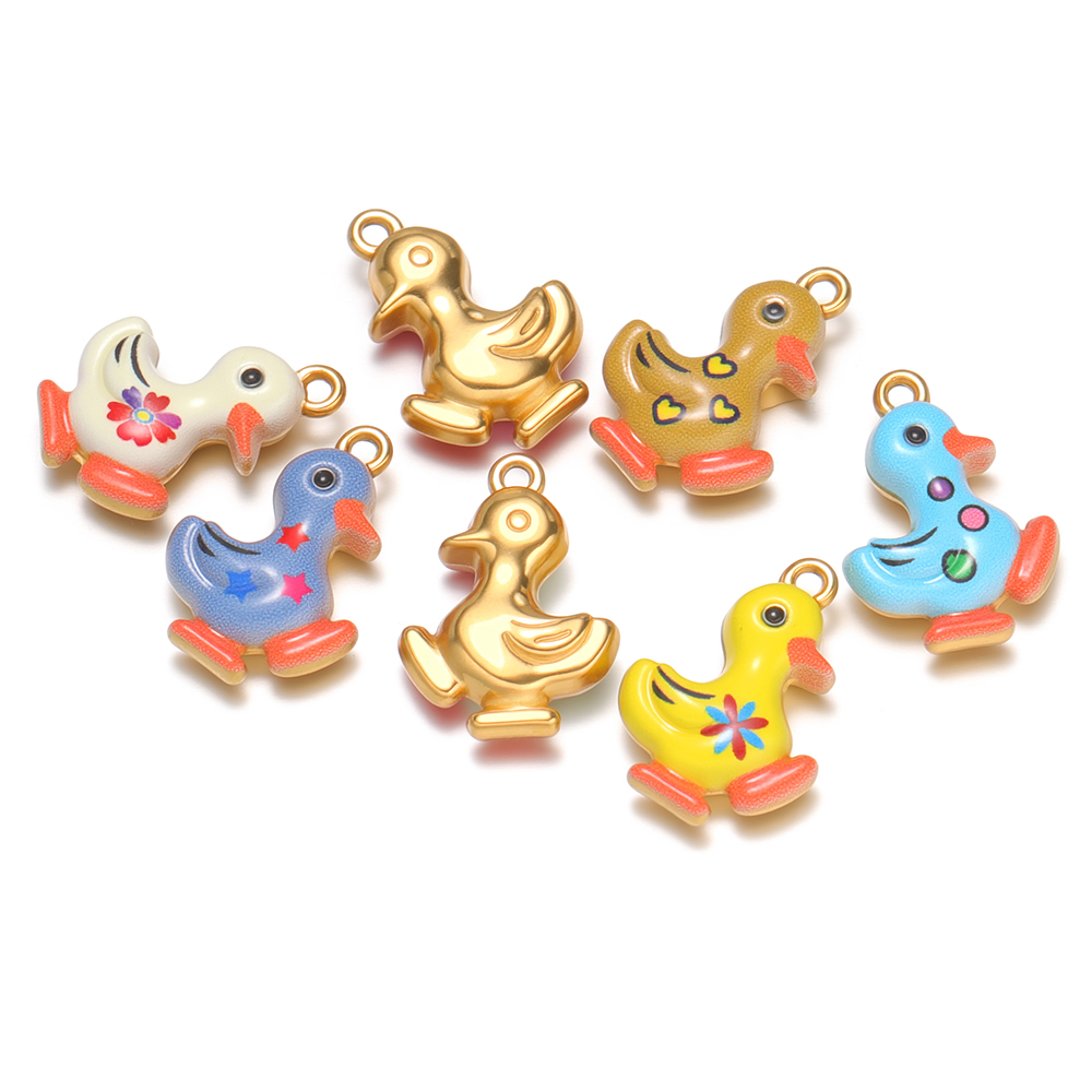 4pcs Stainless Steel Enamel Cu - Jewelry Making For Kids 评论和价格