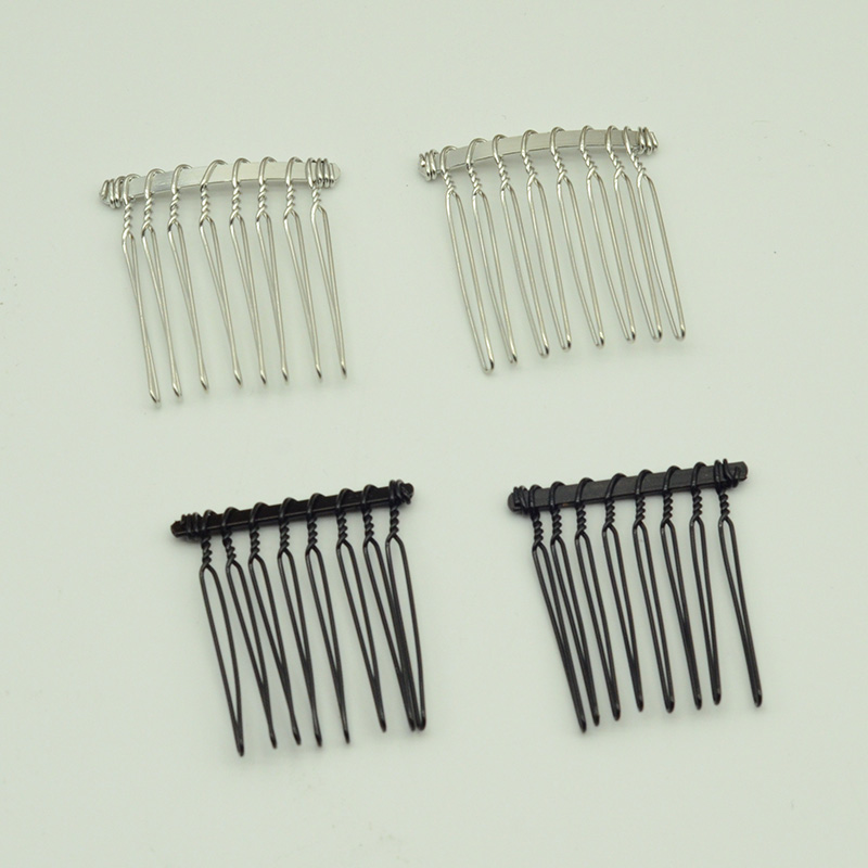 20PCS 8teeth Black Silver Plai - Jewelry Making For Kids 评论和价格