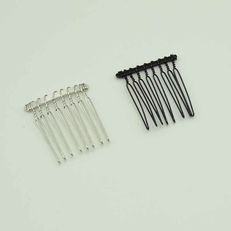 20PCS 8teeth Black Silver Plai - Jewelry Making For Kids 评论和价格