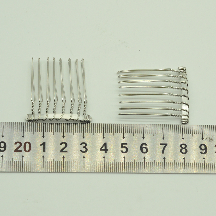 20PCS 8teeth Black Silver Plai - Jewelry Making For Kids 评论和价格