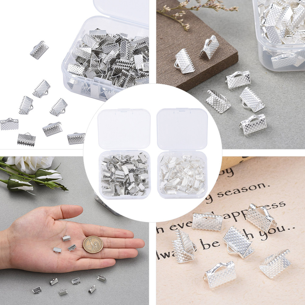 100Pcs Buckle Set Iron Ribbon  - Jewelry Making Box 评论和价格