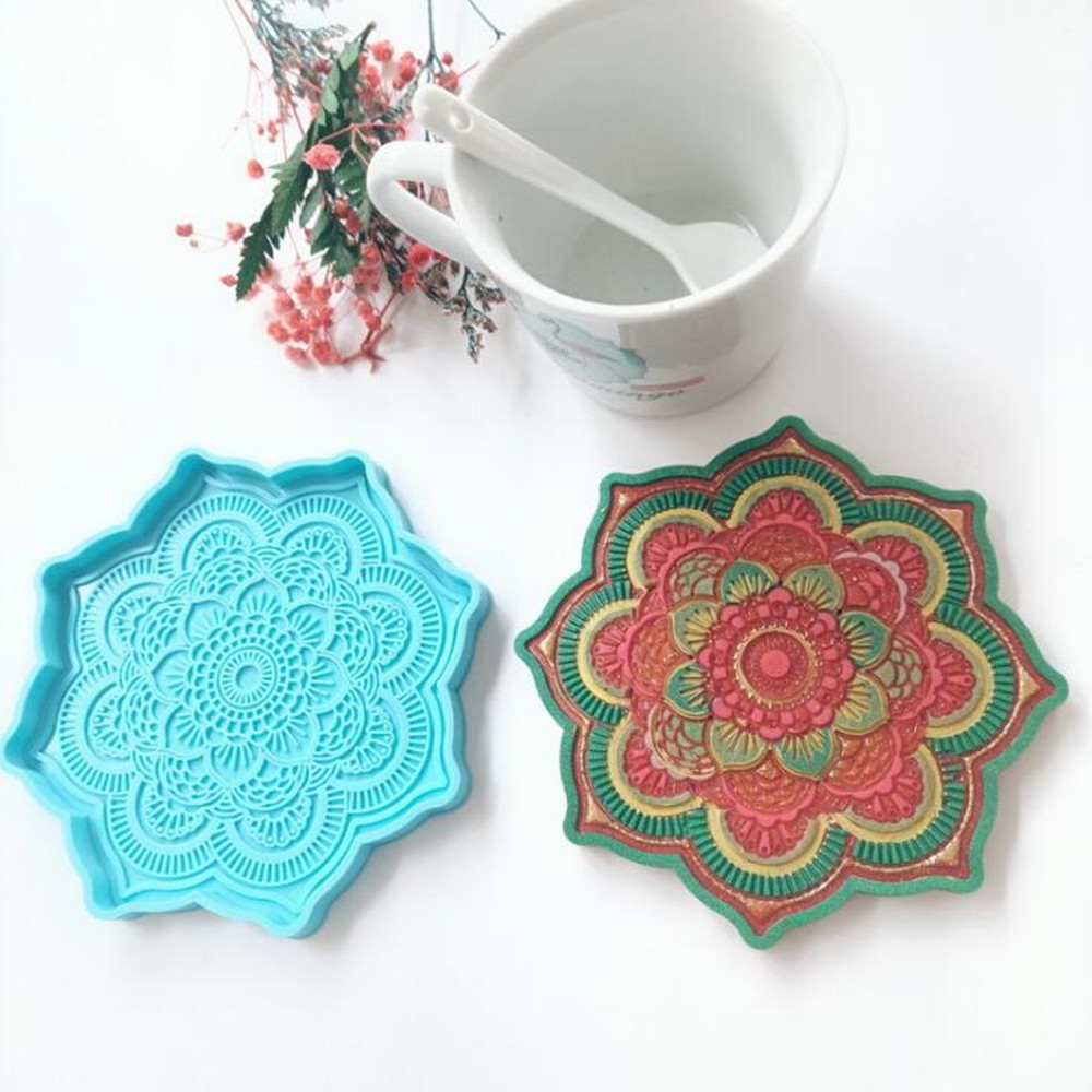 Mandala Coaster Silicone Mold  - Jewelry Making Techniques 评论和价格