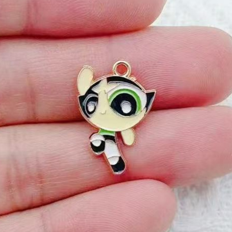 10pcs Alloy Oil-Dripping Carto - Jewelry Making For Birthday Party 评论和价格