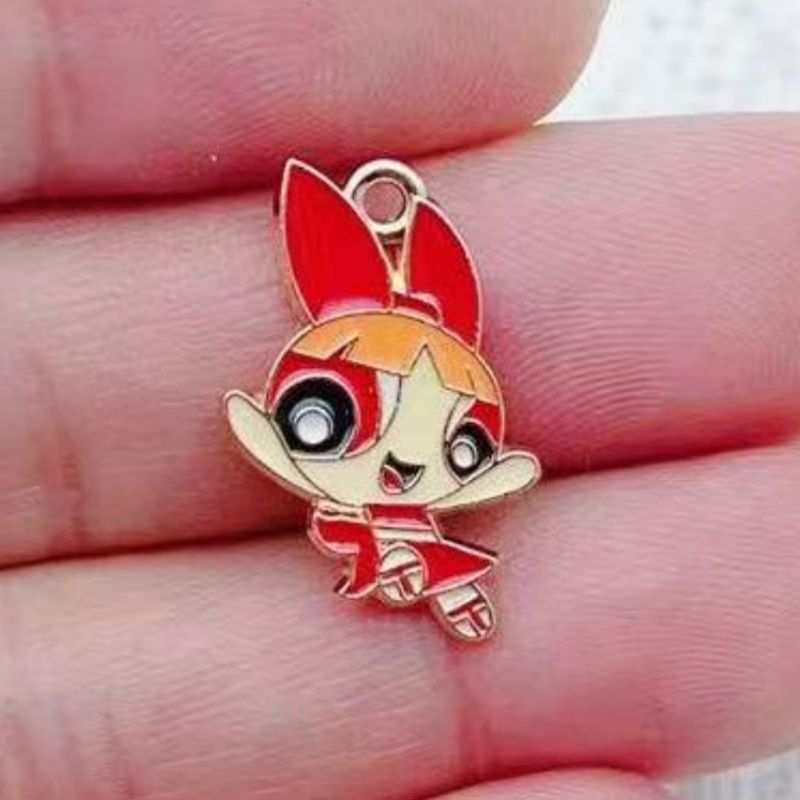 10pcs Alloy Oil-Dripping Carto - Jewelry Making For Birthday Party 评论和价格