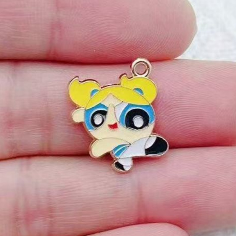 10pcs Alloy Oil-Dripping Carto - Jewelry Making For Birthday Party 评论和价格