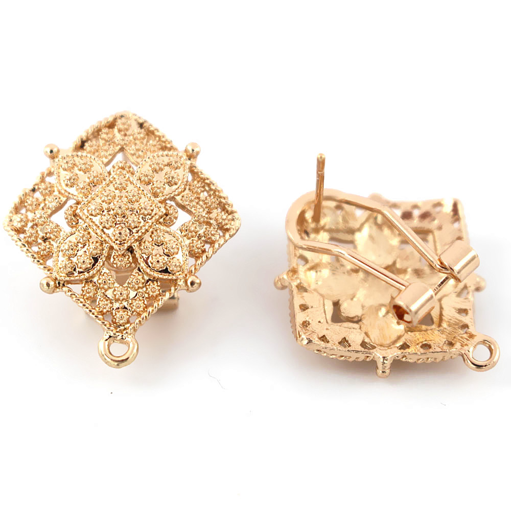10pair Earrings Post with Loop - Jewelry Making Dubai 评论和价格