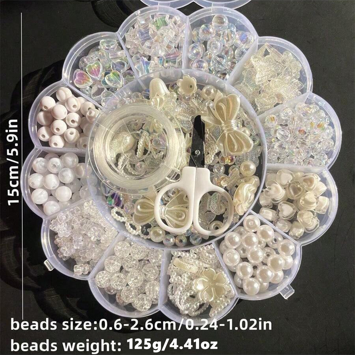 2Set/1Set 13 Grids Acrylic Flo - Jewelry Making For Birthday Party 评论和价格