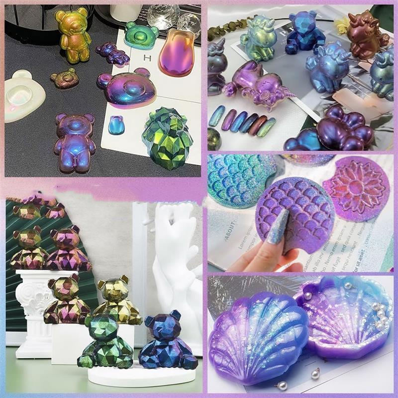 3g Chameleon Mica Powder Epoxy - Jewelry Making Techniques 评论和价格