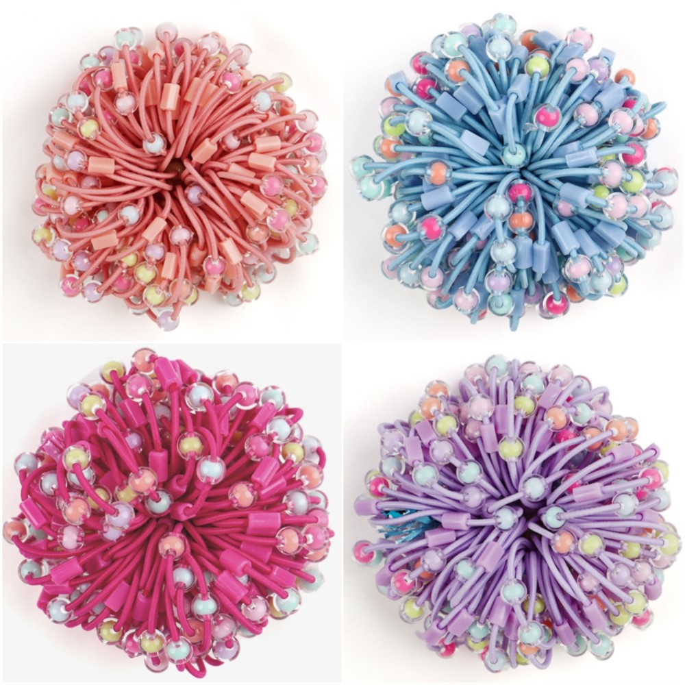 50pcs Cute Elastic Hair Ties P - Jewelry Making For Kids 评论和价格