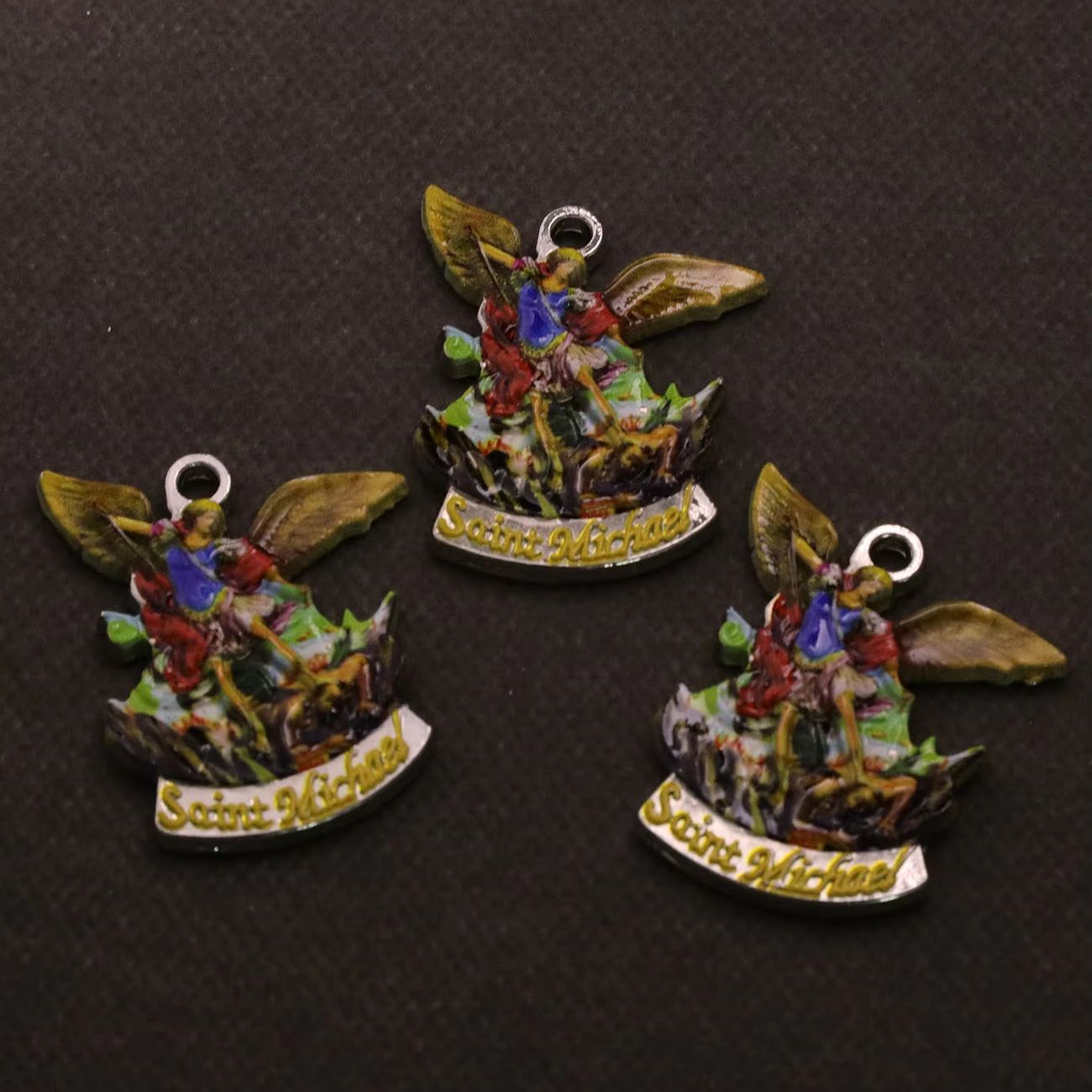 3Pcs Christian Saint Michael C - Jewelry Making Michaels 评论和价格