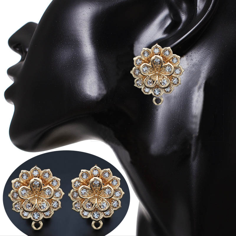 10pair Earrings Post with Loop - Jewelry Making Dubai 评论和价格