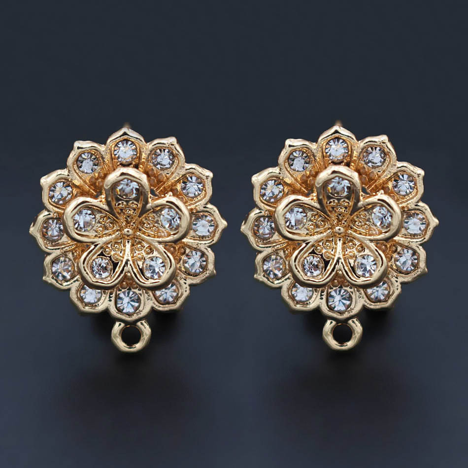 10pair Earrings Post with Loop - Jewelry Making Dubai 评论和价格