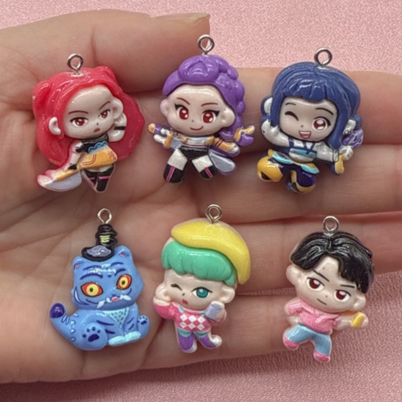 10pcs resin cartoon pendant, D - Jewelry Making For Birthday Party 评论和价格