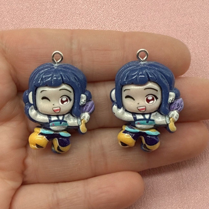 10pcs resin cartoon pendant, D - Jewelry Making For Birthday Party 评论和价格