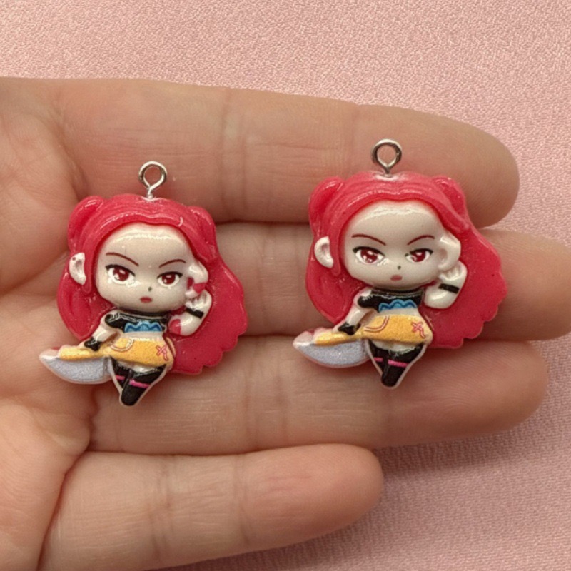 10pcs resin cartoon pendant, D - Jewelry Making For Birthday Party 评论和价格