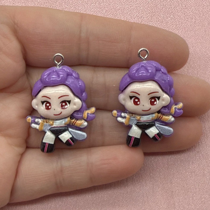 10pcs resin cartoon pendant, D - Jewelry Making For Birthday Party 评论和价格
