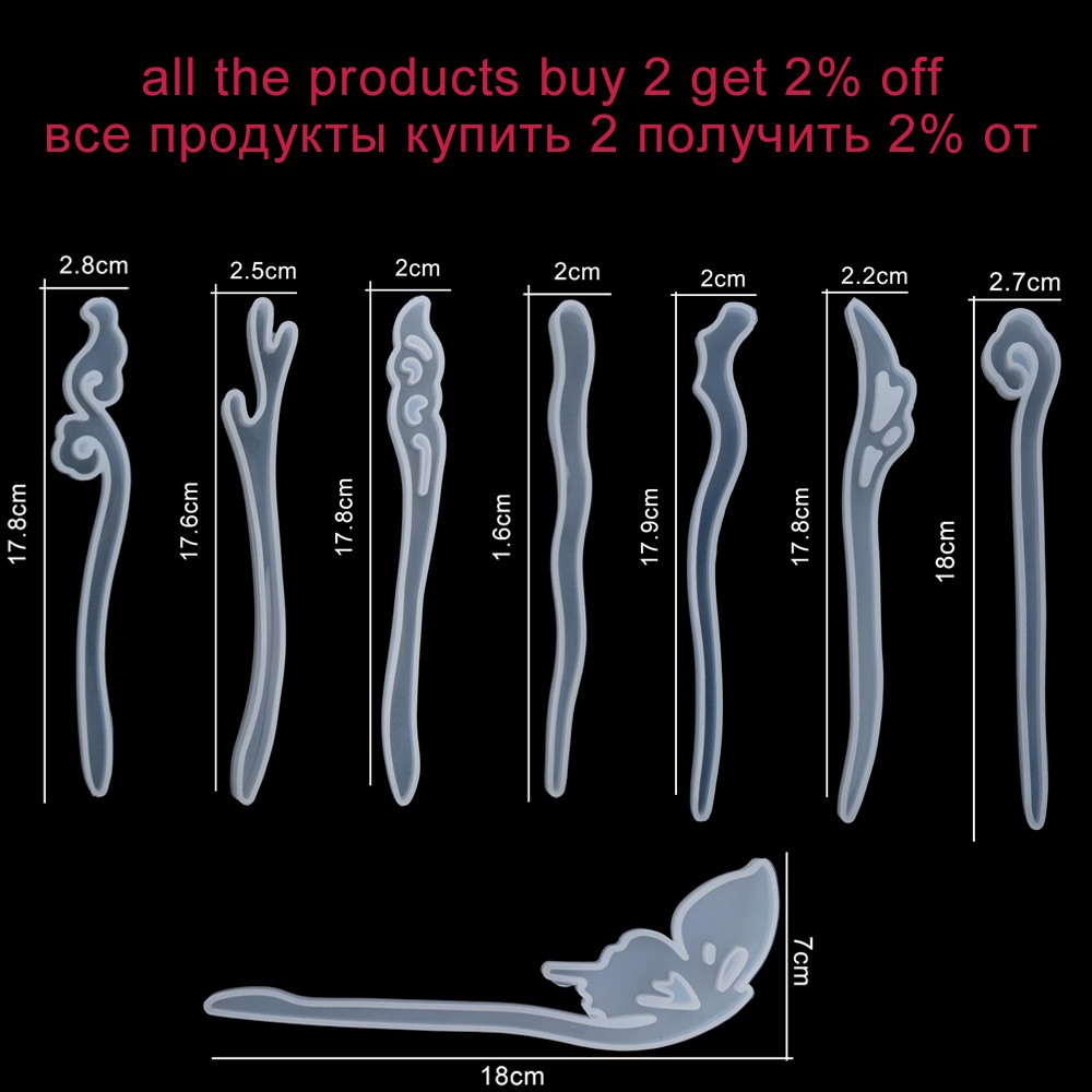 1Pcs Hairpin Hair Stick Silico - Jewelry Making Techniques 评论和价格