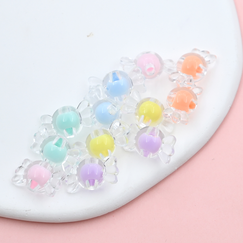 15x8mm Clear Candy shaped Acry - Jewelry Making For Kids 评论和价格
