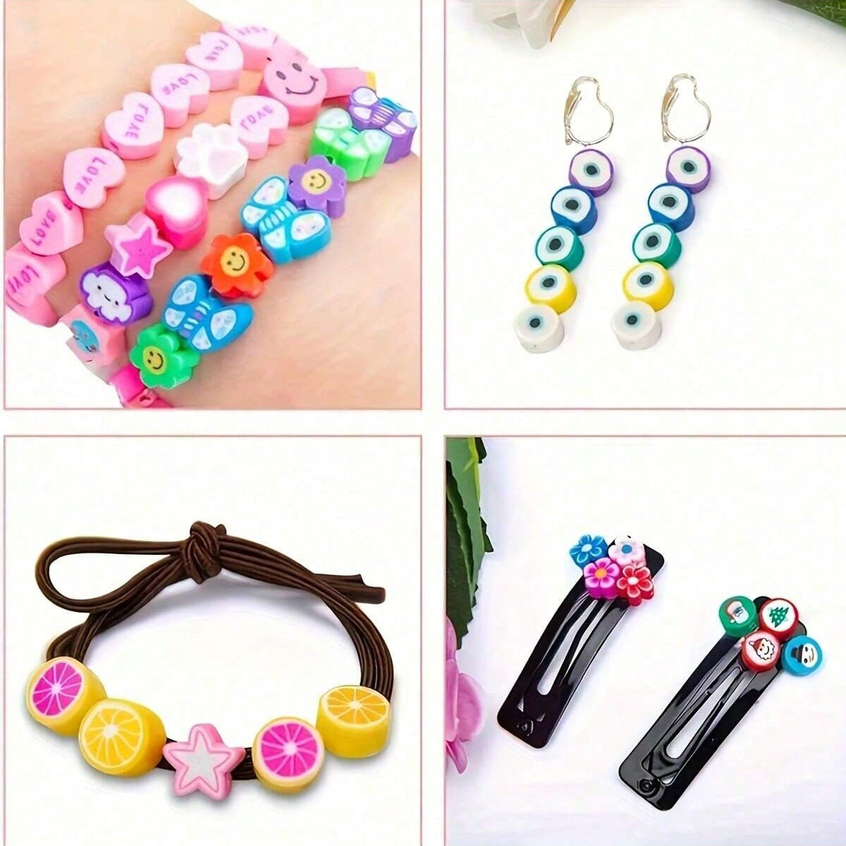 1450/1200/250pcs Polymer Clay  - Jewelry Making For Adults 评论和价格