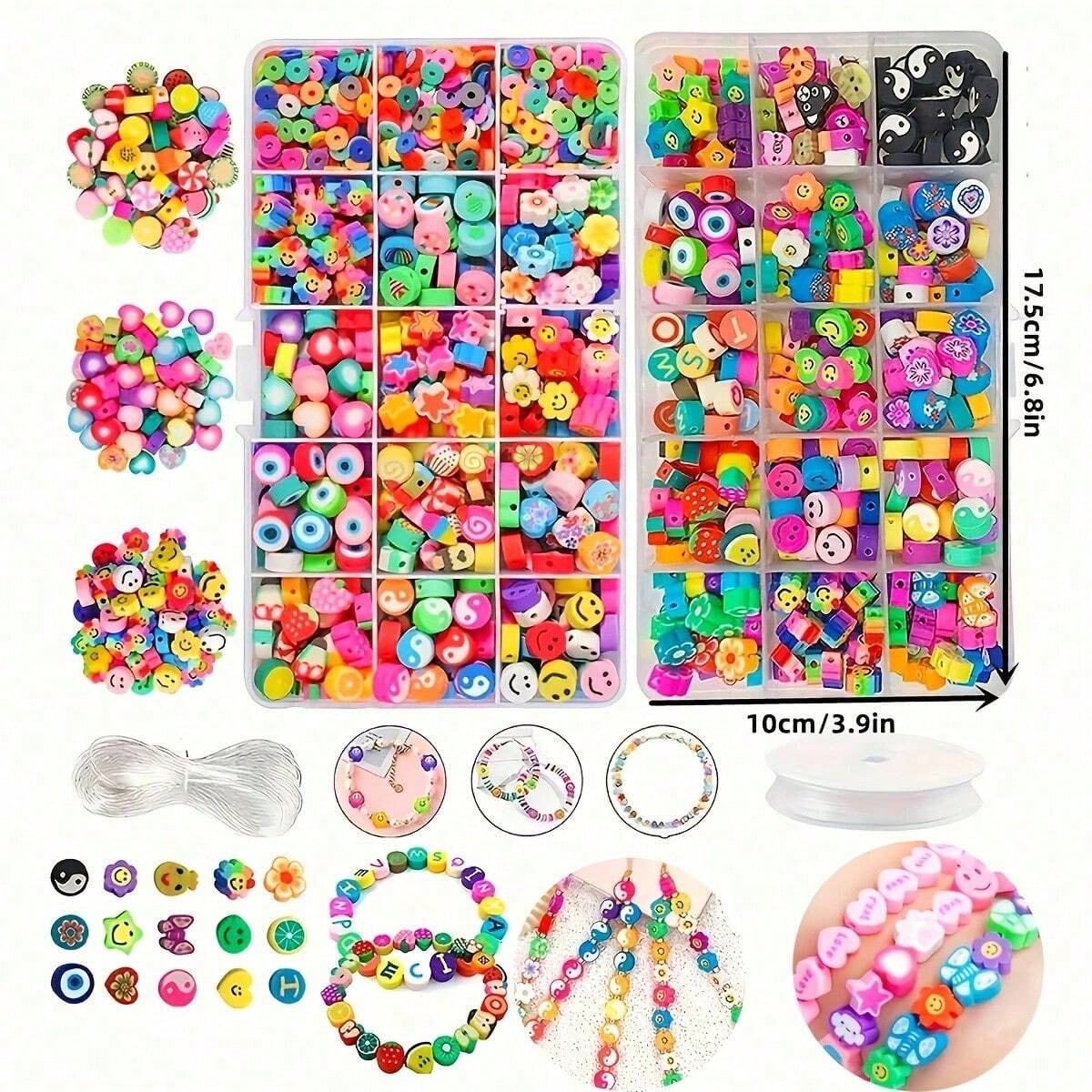 1450/1200/250pcs Polymer Clay  - Jewelry Making For Adults 评论和价格