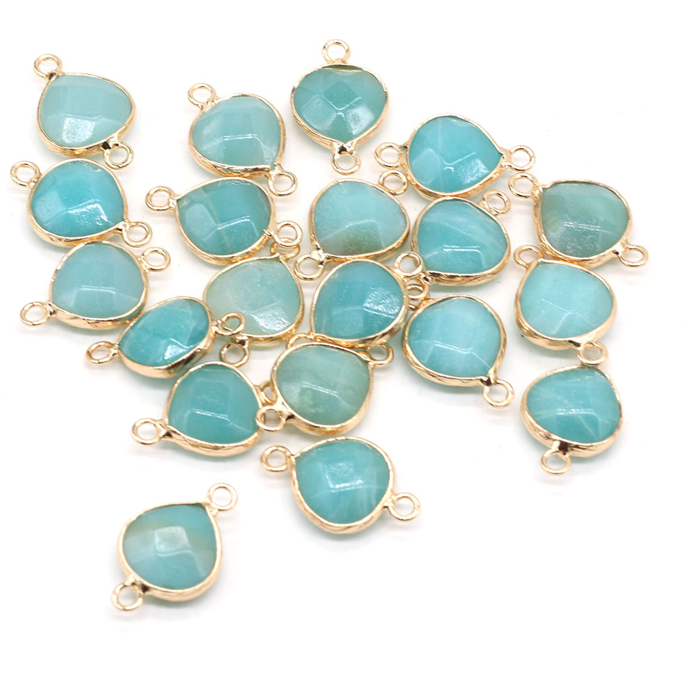 2pcs Natural Stone Connectors  - Jewelry Making For Adults 评论和价格