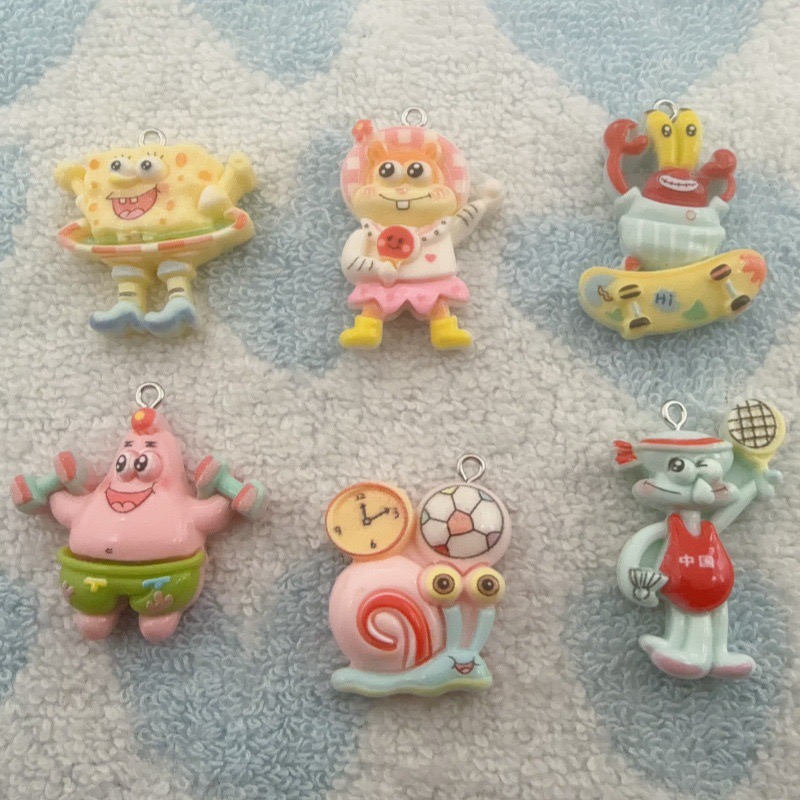 10pcs cartoon resin pendant, D - Jewelry Making For Birthday Party 评论和价格