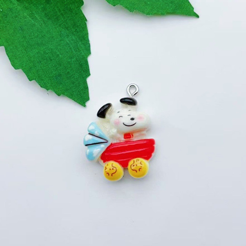 12pcs resin cartoon dog pendan - Jewelry Making For Birthday Party 评论和价格