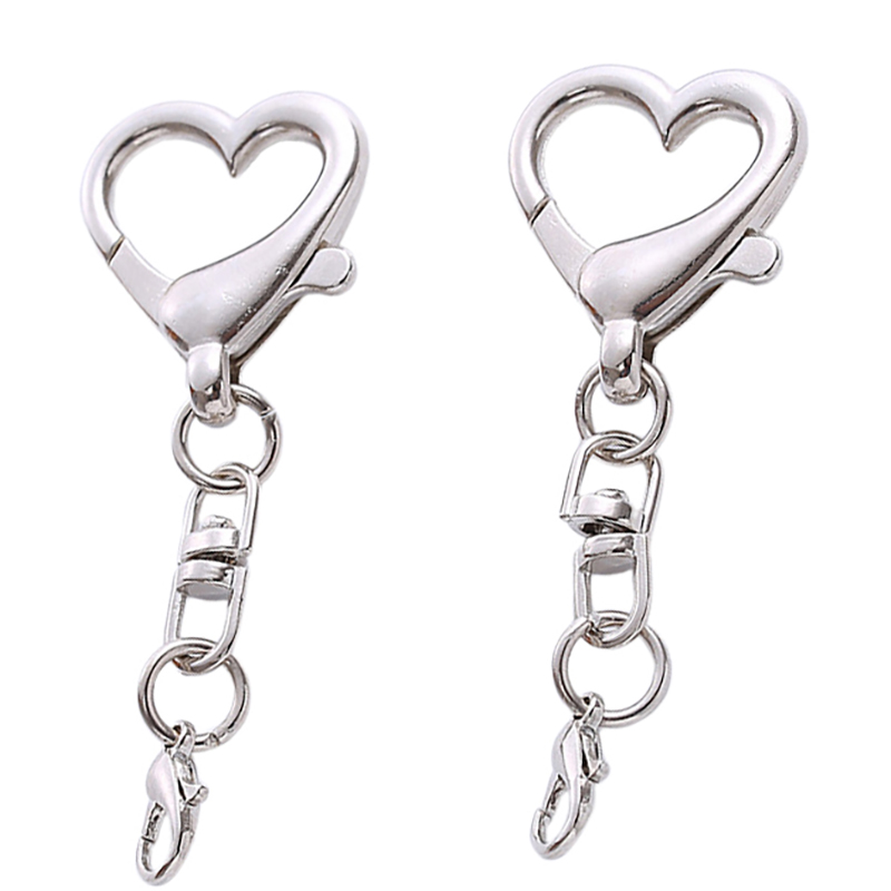 10/20/50Pieces Unique Alloy He - Lobster Clasp Silver 评论和价格