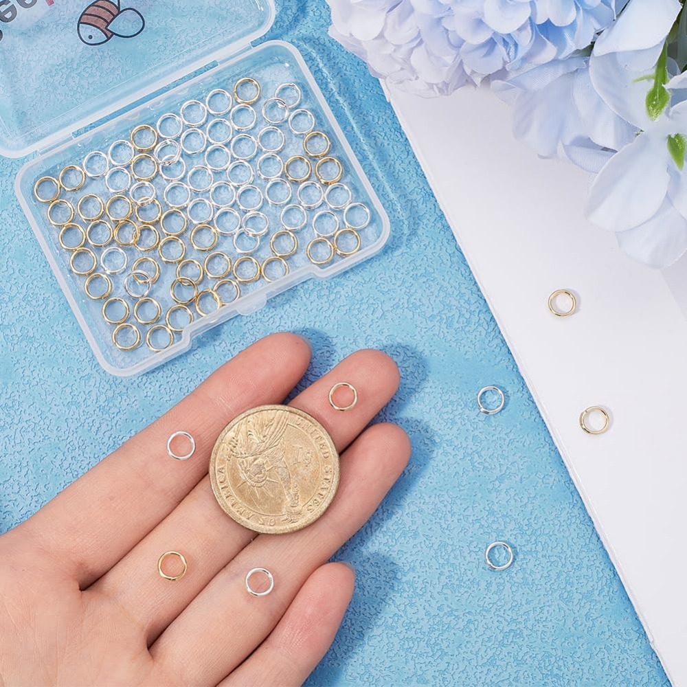 1 Box 80Pcs Split Jump Ring 24 - Jewelry Making Box 评论和价格