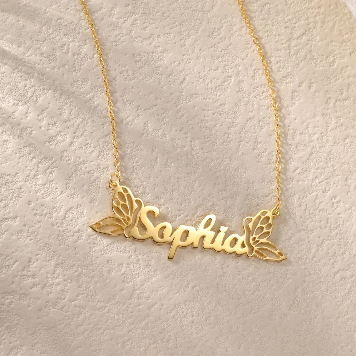 Custom Butterfly Name Necklace - Jewelry Making For Kids 评论和价格