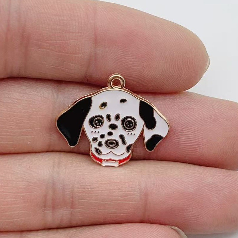12pcs cartoon pet spotted dog  - Jewelry Making For Birthday Party 评论和价格