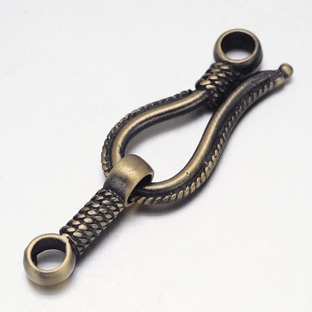 Rack Plating Brass Hook and S- - Lobster Clasp Silver 评论和价格