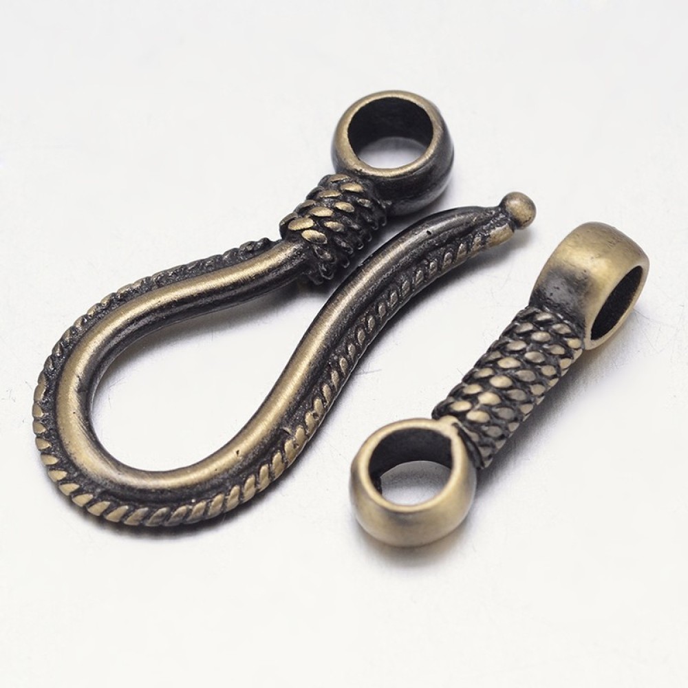 Rack Plating Brass Hook and S- - Lobster Clasp Silver 评论和价格