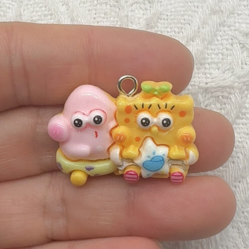 10pcs cartoon resin pendant, D - Jewelry Making For Birthday Party 评论和价格