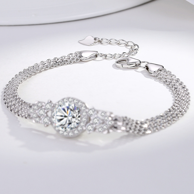 New 2 Carat D Color VVS1 Moiss - Lobster Clasp Silver 评论和价格