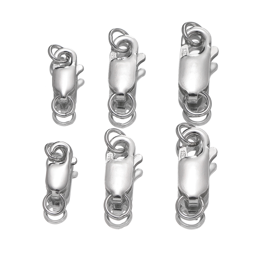 2Pcs Solid Silver Lobster Clas - Lobster Clasp Silver 评论和价格